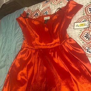 Red Plus size dress
